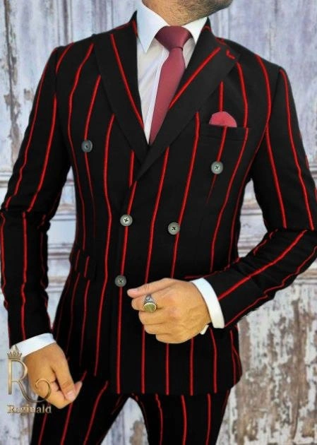 Vintage Gangster Pak voor de Oogst - 1920s Pinstripe Chic
